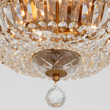 Crystorama Roslyn 12'' Aged Brass Flush Mount