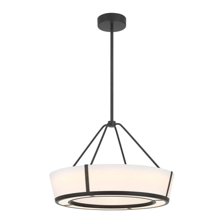 Crystorama Royce 24.25'' Integrated LED Charcoal Bronze Pendant