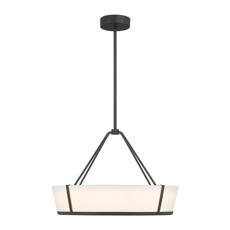 Crystorama Royce 24.25'' Integrated LED Charcoal Bronze Pendant