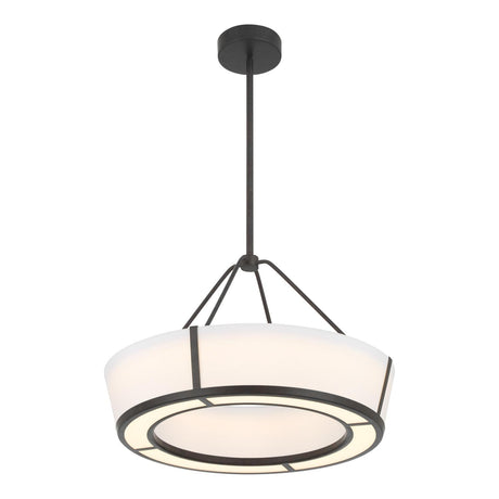 Crystorama Royce 24.25'' Integrated LED Charcoal Bronze Pendant