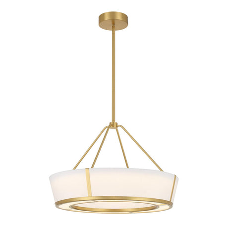 Crystorama Royce 24.25'' Integrated LED Luxe Gold Pendant