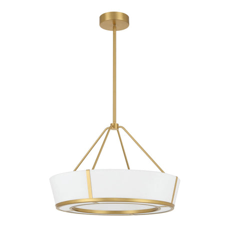 Crystorama Royce 24.25'' Integrated LED Luxe Gold Pendant