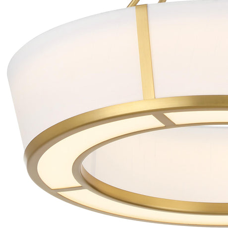 Crystorama Royce 24.25'' Integrated LED Luxe Gold Pendant