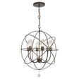 Crystorama Solaris 28.5'' English Bronze Outdoor Chandelier