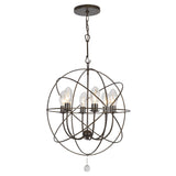 Crystorama Solaris 28.5'' English Bronze Outdoor Chandelier