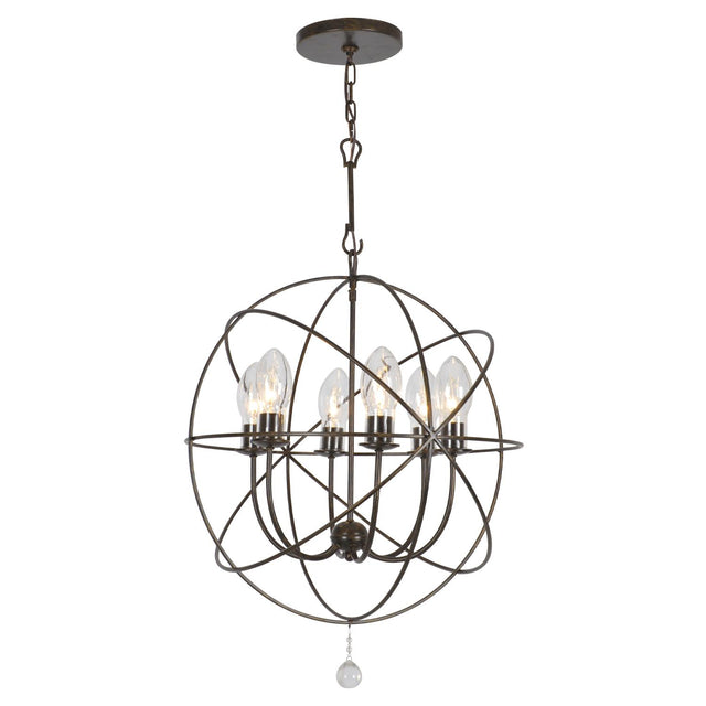 Crystorama Solaris 28.5'' English Bronze Outdoor Chandelier