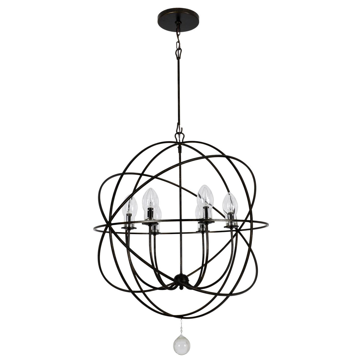 Crystorama Solaris 28.5'' English Bronze Outdoor Chandelier