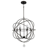 Crystorama Solaris 28.5'' English Bronze Outdoor Chandelier