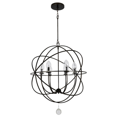 Crystorama Solaris 28.5'' English Bronze Outdoor Chandelier