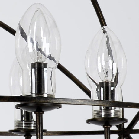 Crystorama Solaris 28.5'' English Bronze Outdoor Chandelier