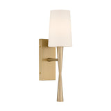 Crystorama Trenton 5'' Aged Brass Sconce