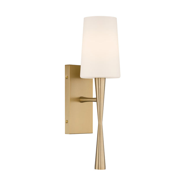 Crystorama Trenton 5'' Aged Brass Sconce