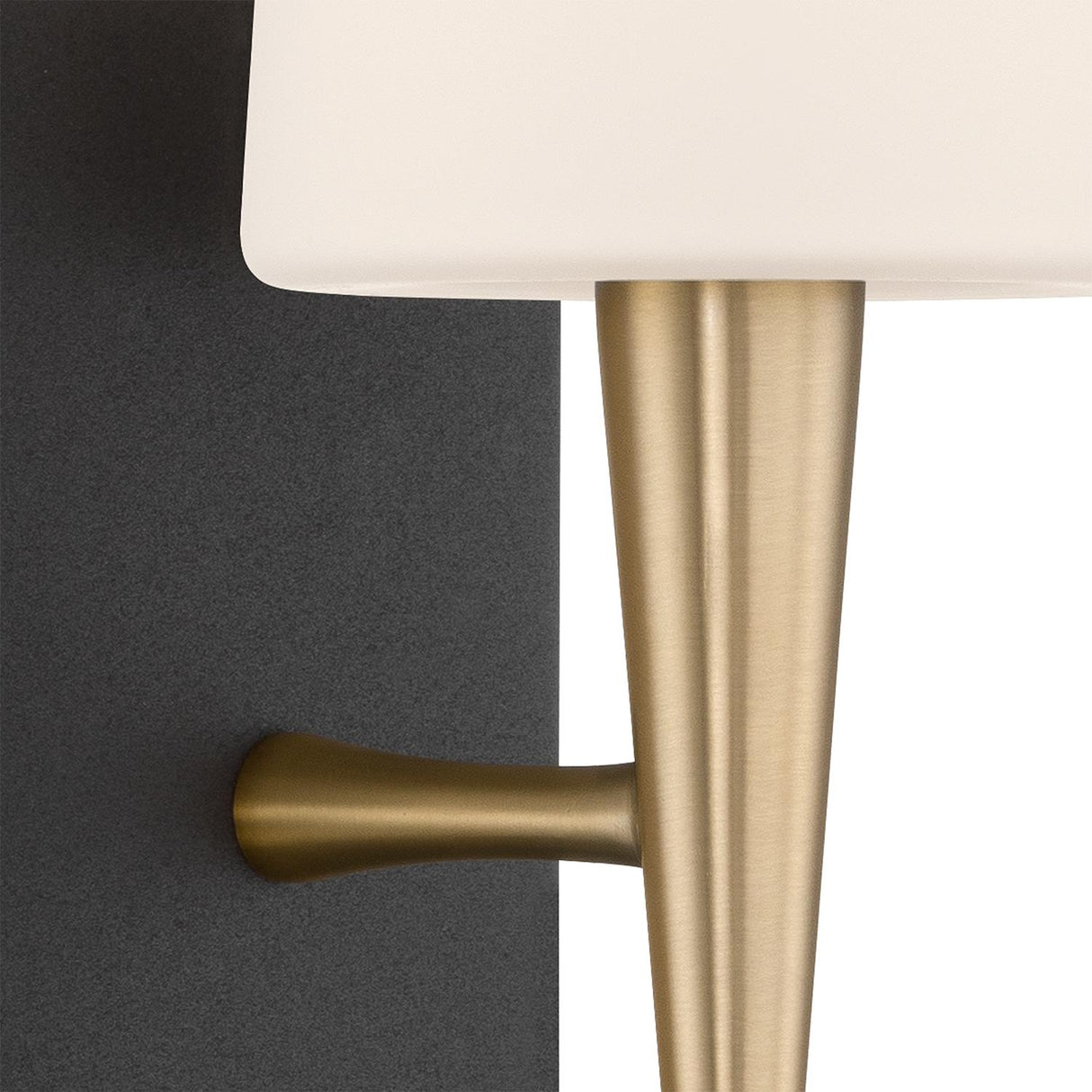 Crystorama Trenton 5'' Aged Brass + Black Forged Sconce