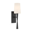 Crystorama Trenton 5'' Black Forged Sconce