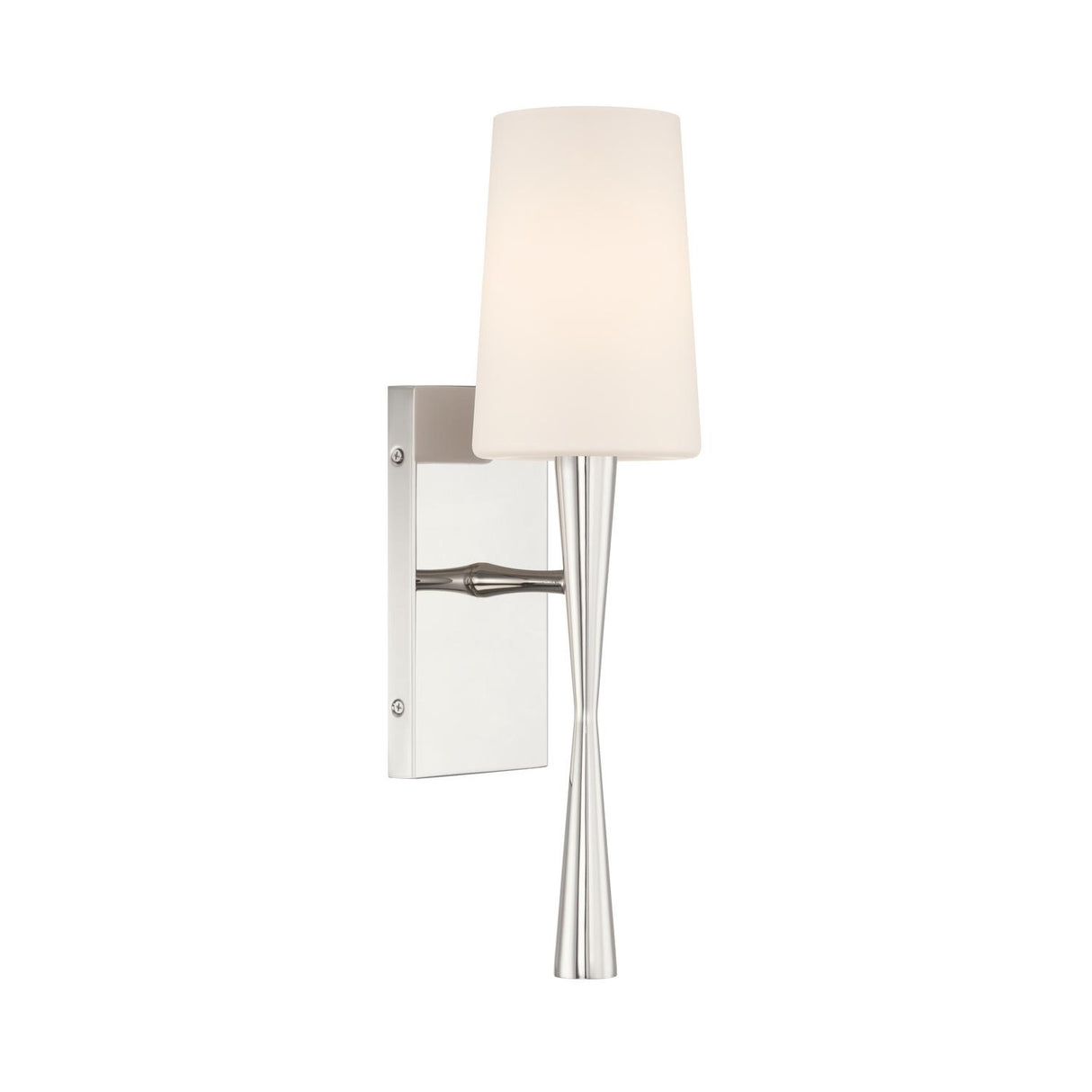 Crystorama Trenton 5'' Polished Nickel Sconce