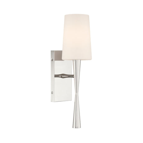 Crystorama Trenton 5'' Polished Nickel Sconce