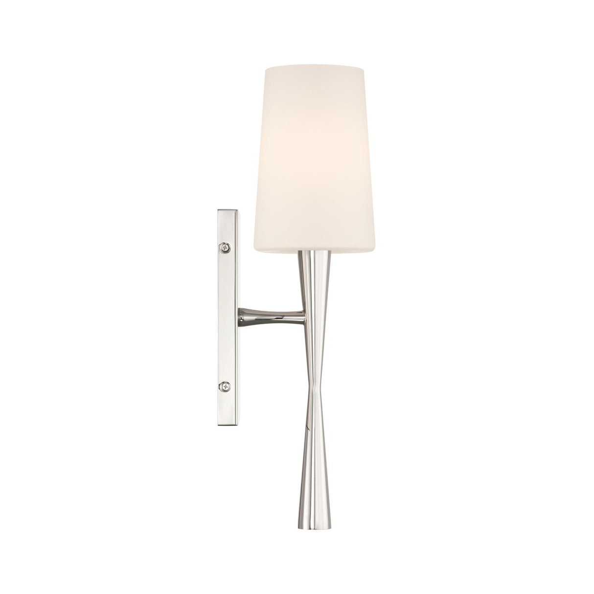Crystorama Trenton 5'' Polished Nickel Sconce
