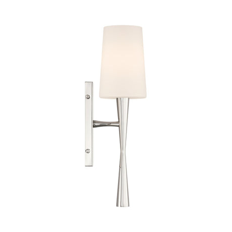 Crystorama Trenton 5'' Polished Nickel Sconce