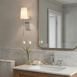 Crystorama Trenton 5'' Polished Nickel Sconce