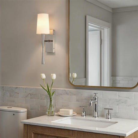 Crystorama Trenton 5'' Polished Nickel Sconce