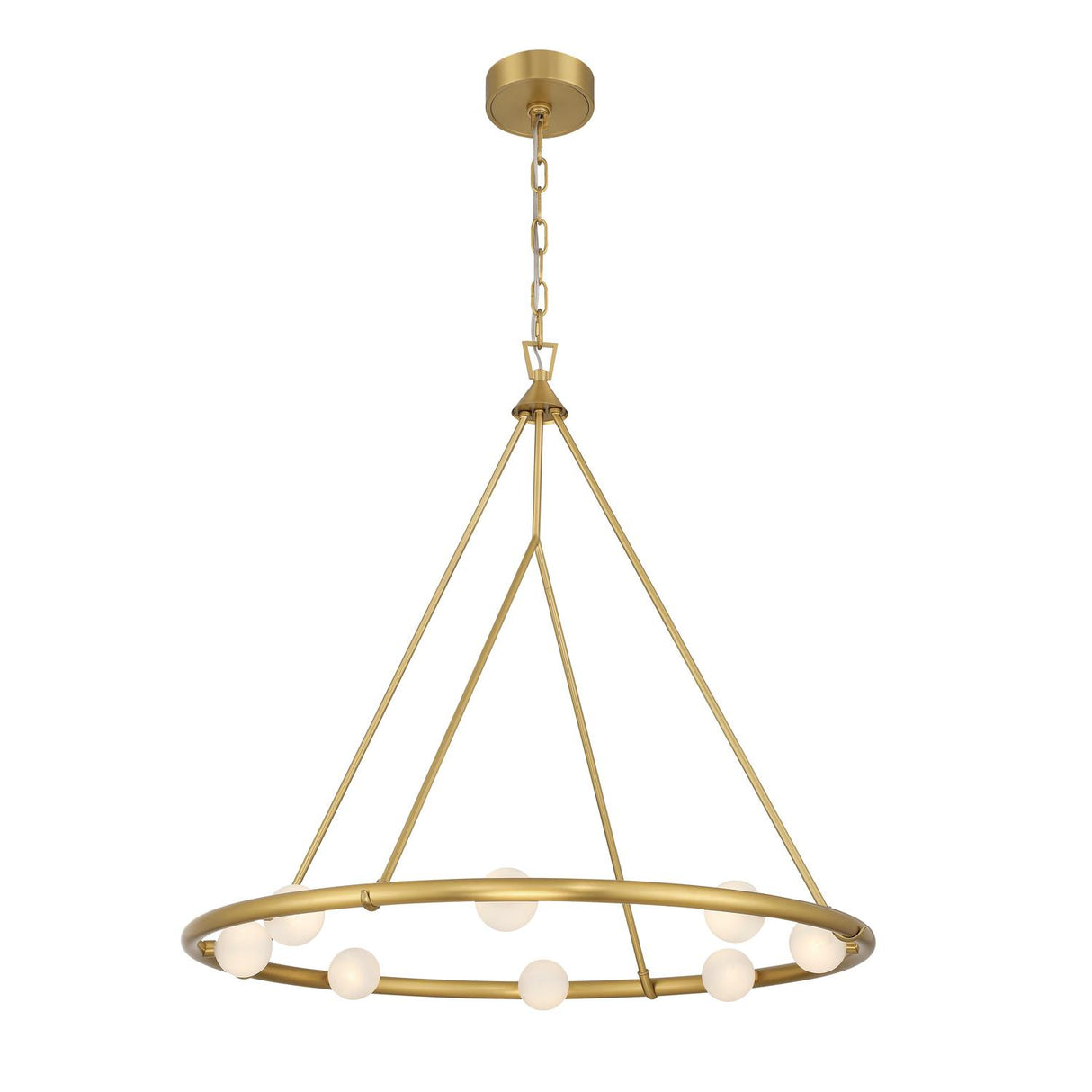 Crystorama Terrell 29.5'' LED Luxe Gold Chandelier