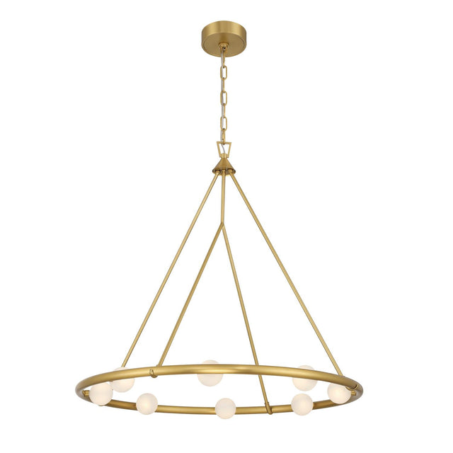 Crystorama Terrell 29.5'' LED Luxe Gold Chandelier