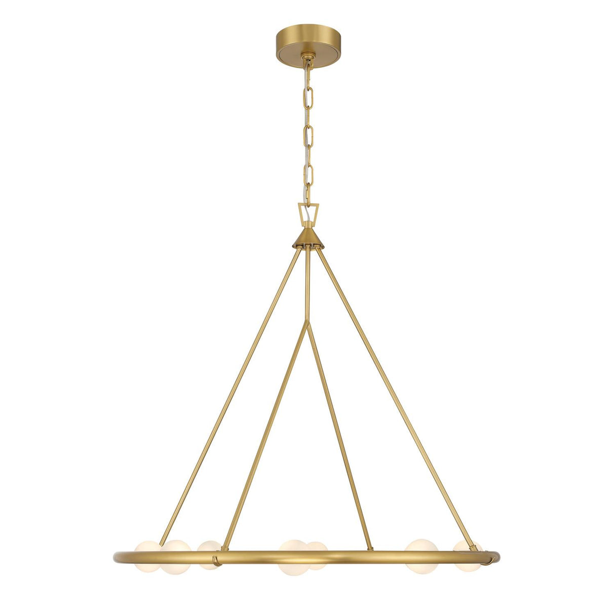 Crystorama Terrell 29.5'' LED Luxe Gold Chandelier