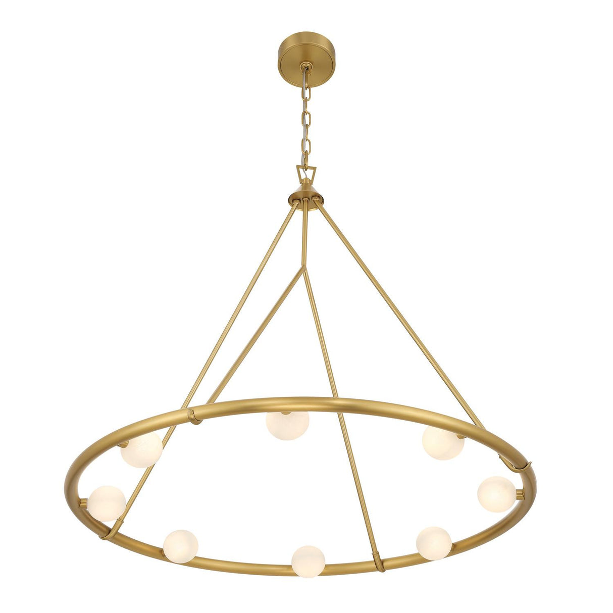 Crystorama Terrell 29.5'' LED Luxe Gold Chandelier