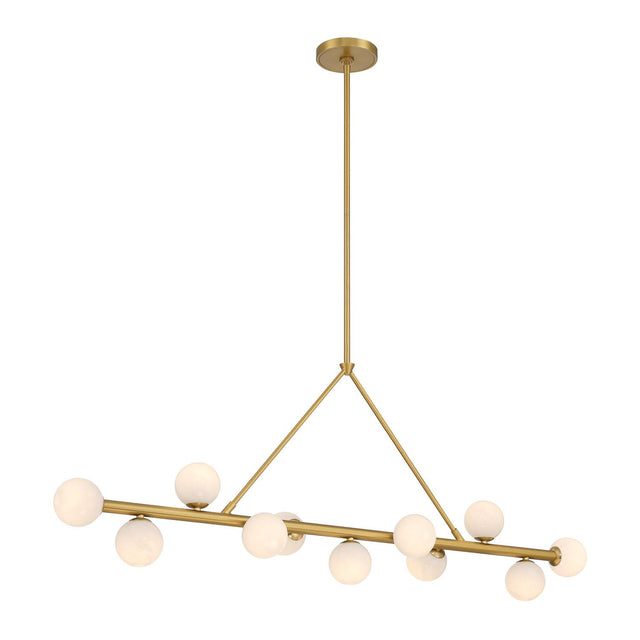 Crystorama Terrell 46.5'' LED Luxe Gold Linear Chandelier
