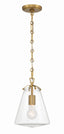 Crystorama Voss 8.25'' Luxe Gold Pendant