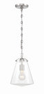 Crystorama Voss 8.25'' Polished Nickel Pendant