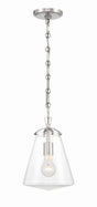 Crystorama Voss 8.25'' Polished Nickel Pendant