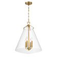 Crystorama Voss 18'' Luxe Gold Pendant