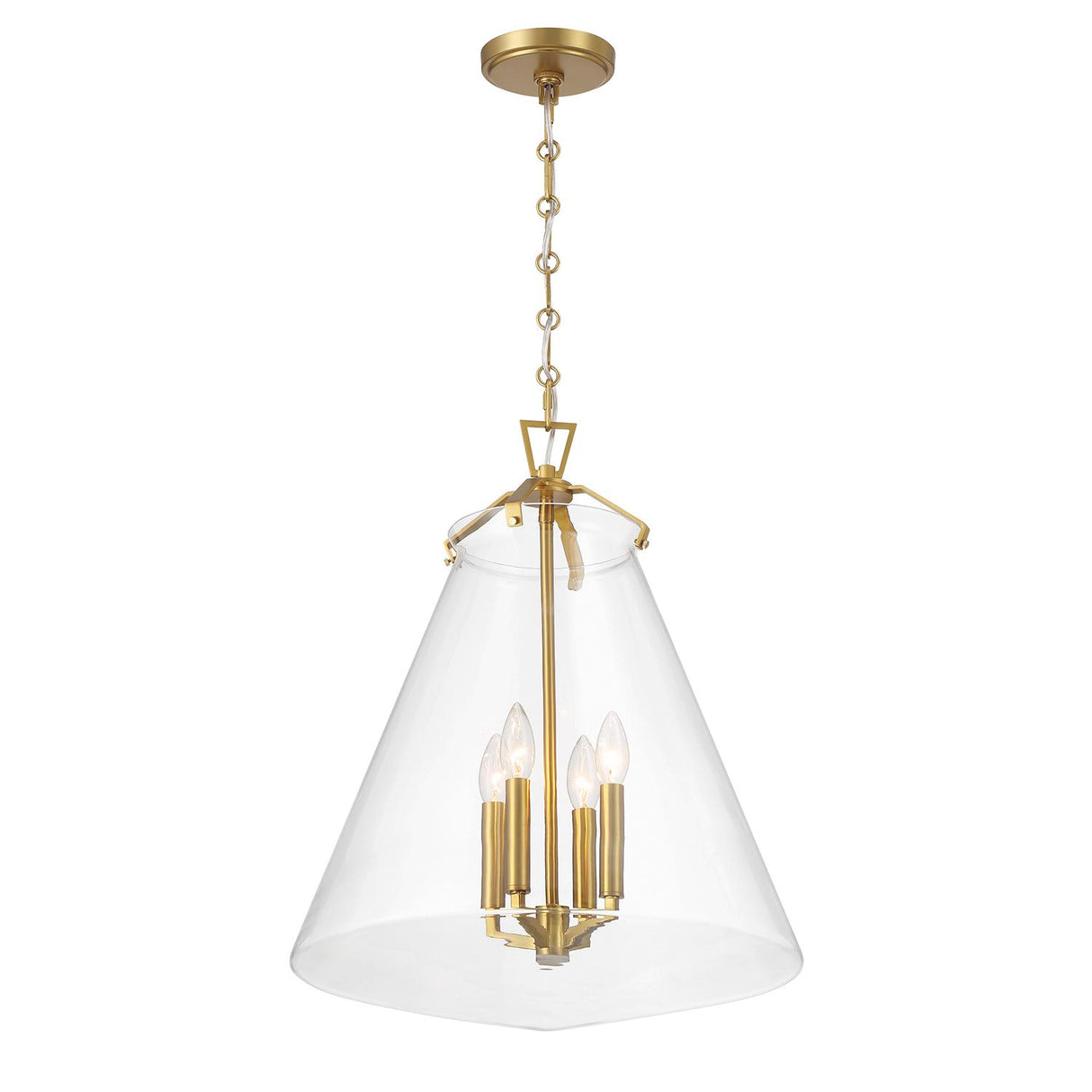 Crystorama Voss 18'' Luxe Gold Pendant