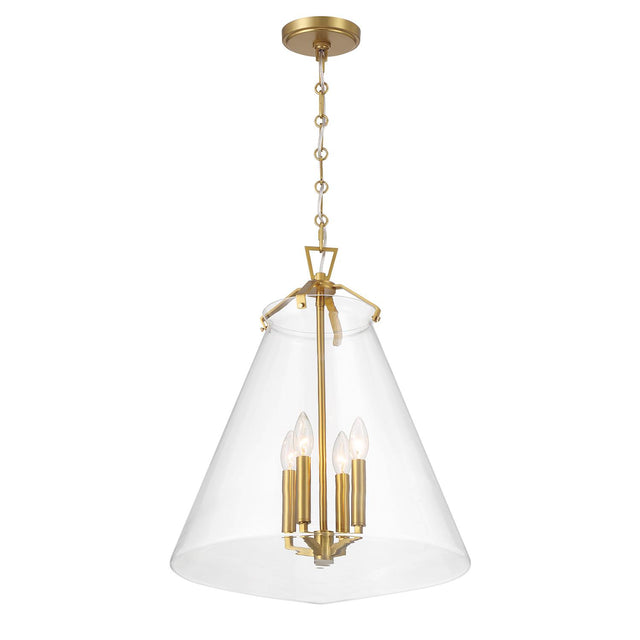 Crystorama Voss 18'' Luxe Gold Pendant