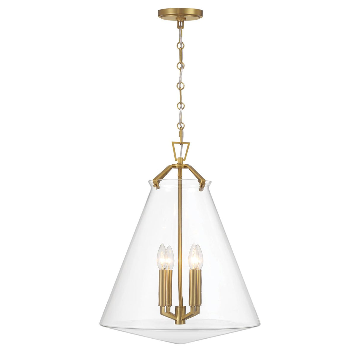 Crystorama Voss 18'' Luxe Gold Pendant