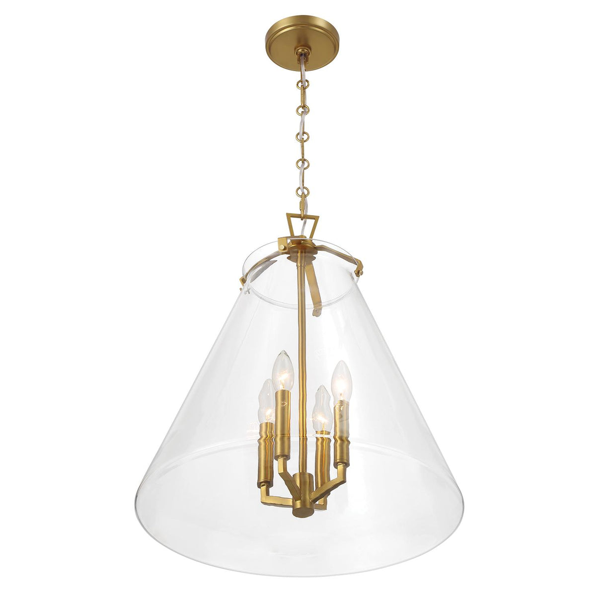 Crystorama Voss 18'' Luxe Gold Pendant