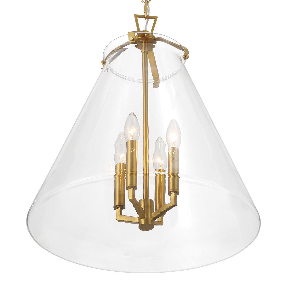 Crystorama Voss 18'' Luxe Gold Pendant