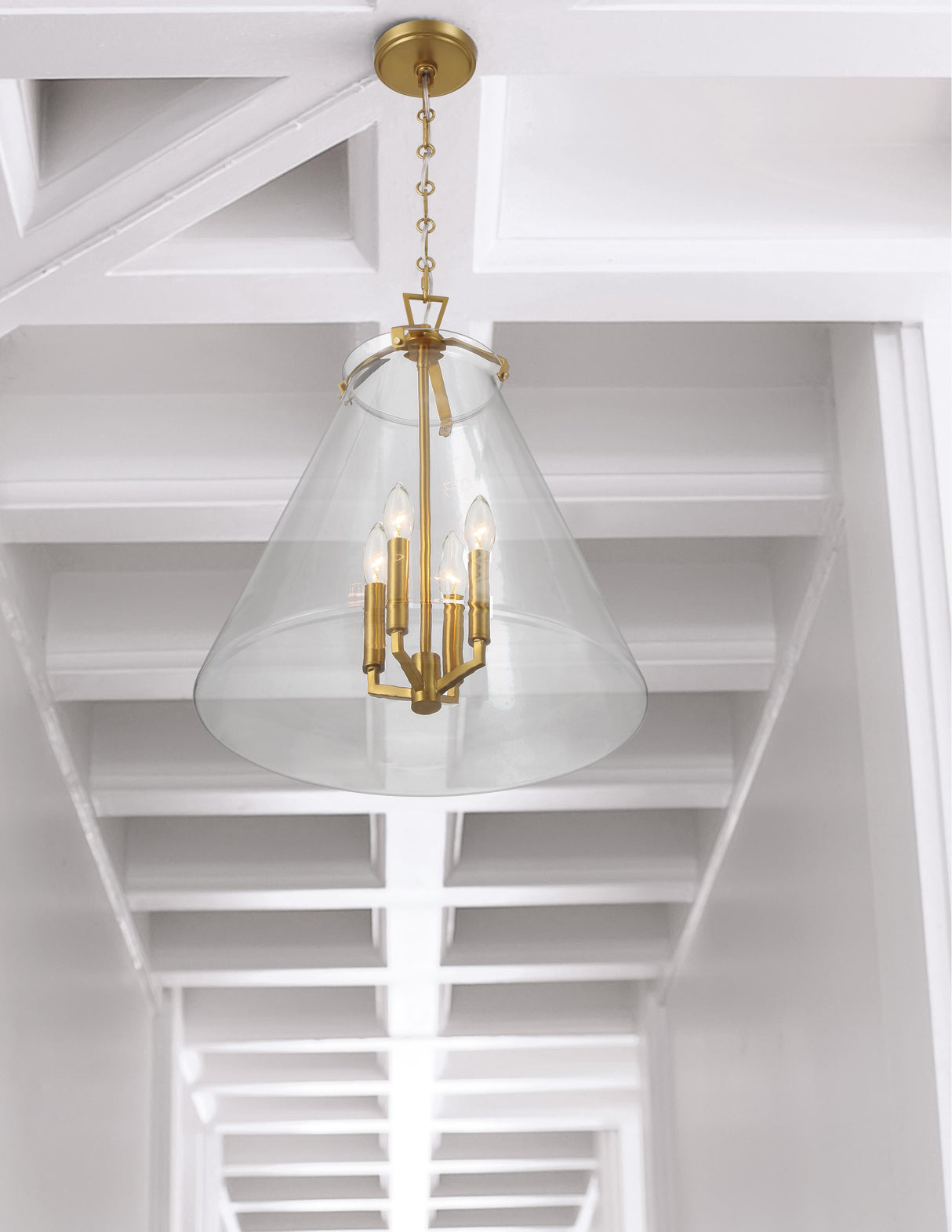 Crystorama Voss 18'' Luxe Gold Pendant