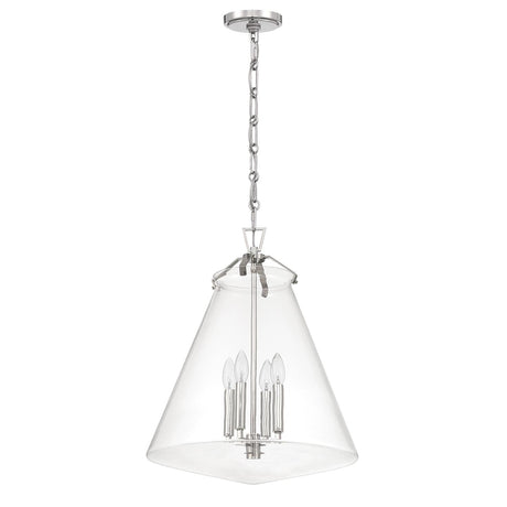 Crystorama Voss 18'' Polished Nickel Pendant