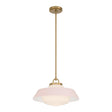 Crystorama Xander 16'' Vibrant Gold + Blush Pendant