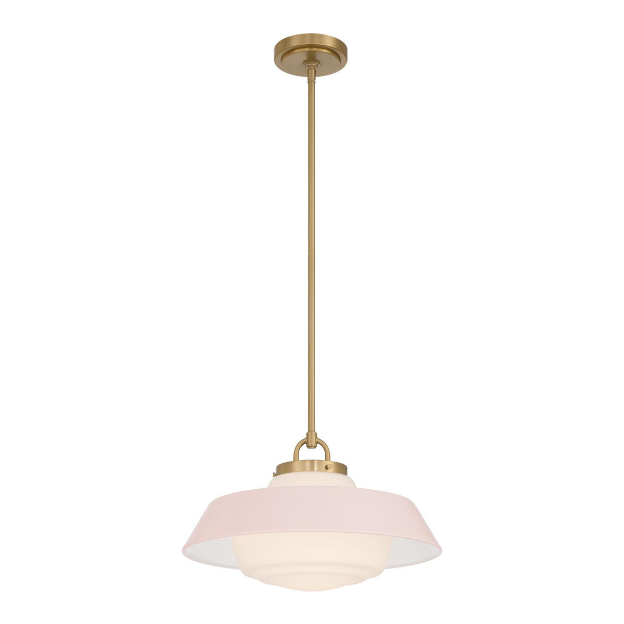 Crystorama Xander 16'' Vibrant Gold + Blush Pendant