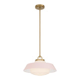 Crystorama Xander 16'' Vibrant Gold + Blush Pendant