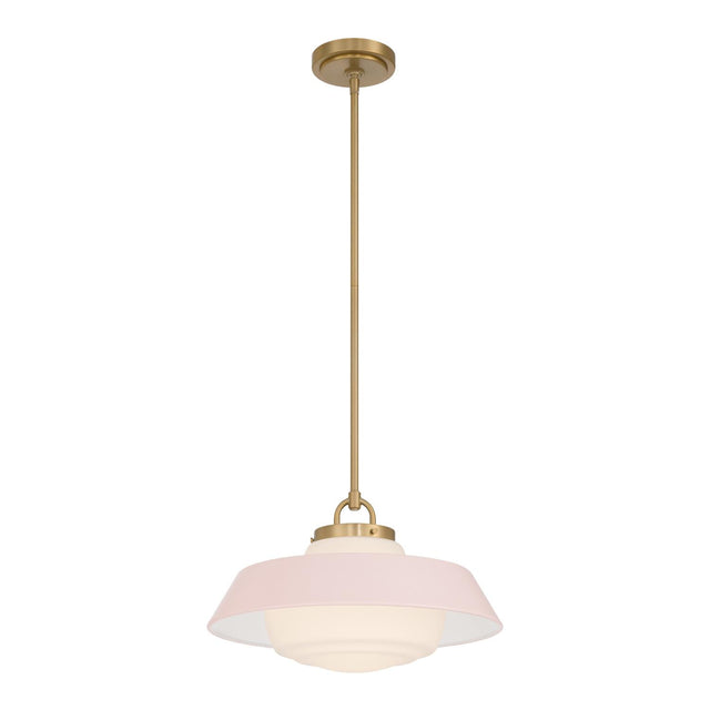 Crystorama Xander 16'' Vibrant Gold + Blush Pendant