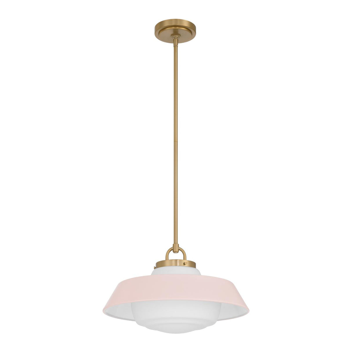 Crystorama Xander 16'' Vibrant Gold + Blush Pendant