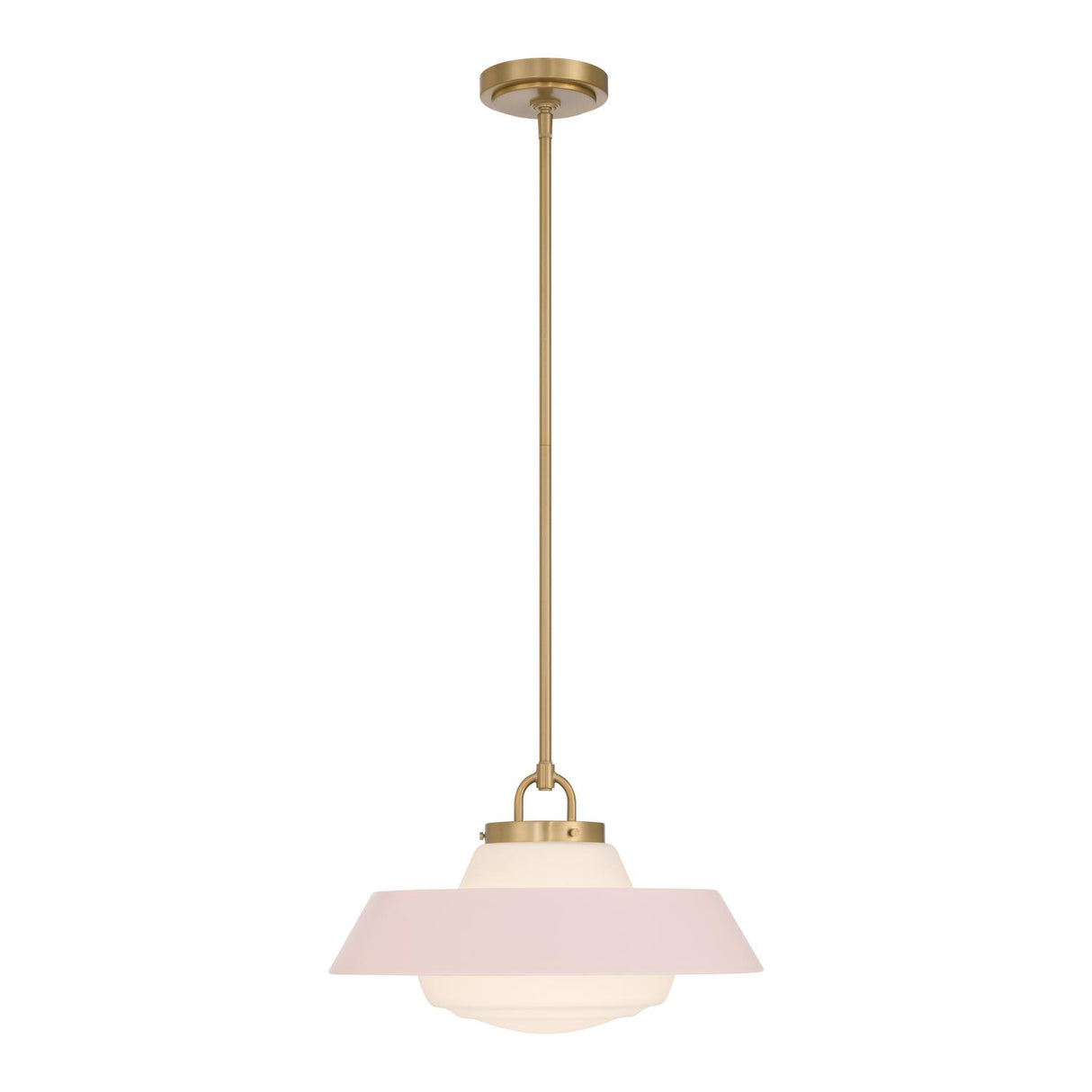 Crystorama Xander 16'' Vibrant Gold + Blush Pendant