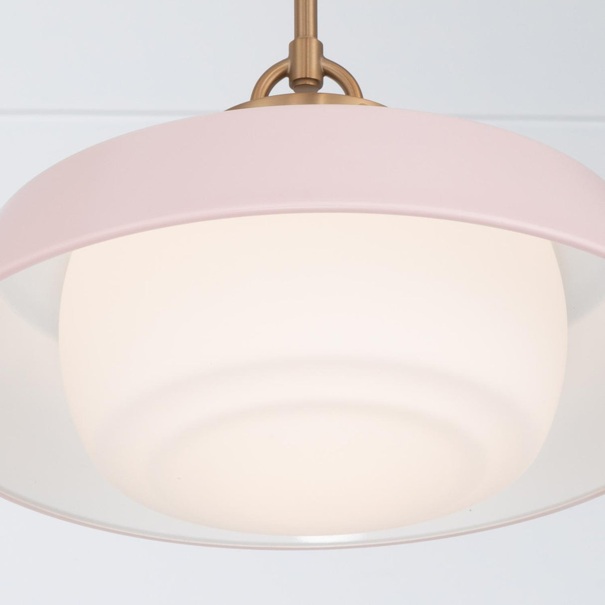 Crystorama Xander 16'' Vibrant Gold + Blush Pendant
