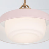 Crystorama Xander 16'' Vibrant Gold + Blush Pendant