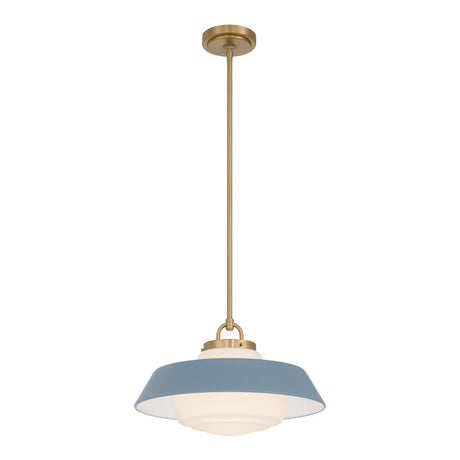 Crystorama Xander 16'' Vibrant Gold + Blue Pendant