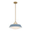 Crystorama Xander 16'' Vibrant Gold + Blue Pendant